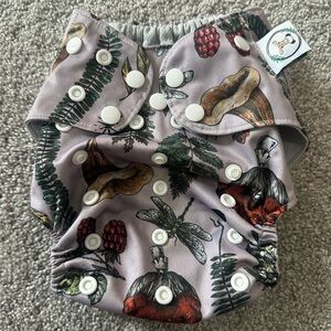 Cutie Caboose Fungi Reusable Cloth Pocket Diaper